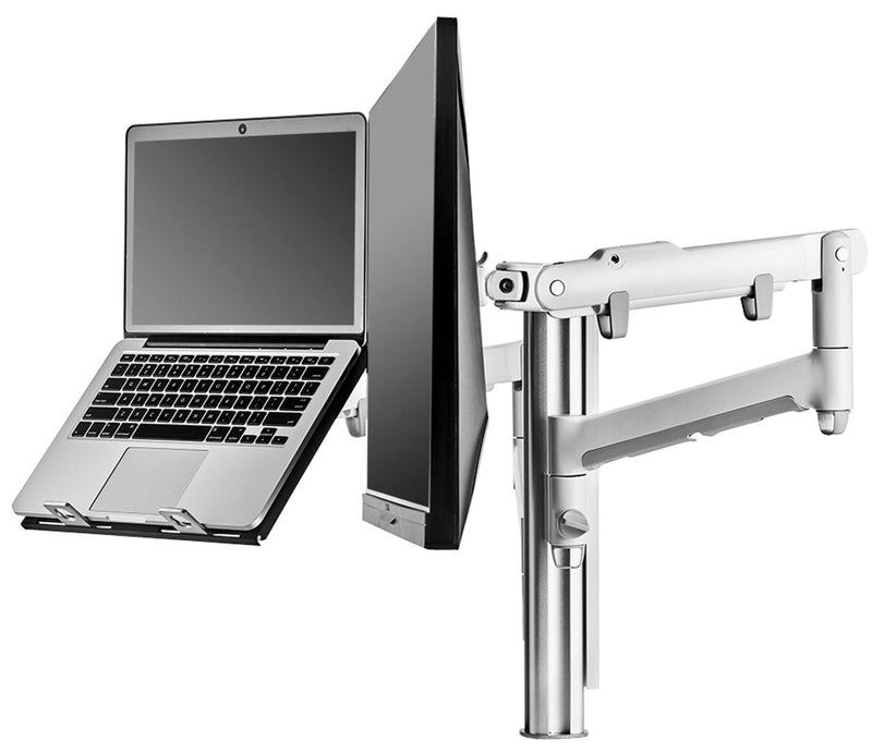Dual Dynamic LCD Arm Monitor + Notebook Combo