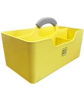 Hotbox - Office Carry Box - Hot Desk Storage - Mobile office caddy  yellow
