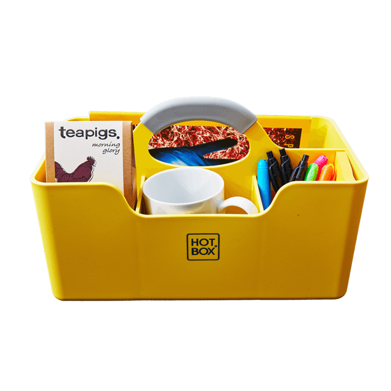 Hotbox - Office Carry Box - Hot Desk Storage yellow